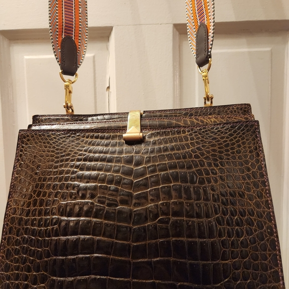 Crocodile alligator handbag - Picture 12 of 14